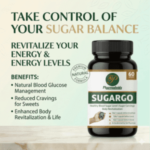 Benefits of SugarGo Capsules showing with bottle