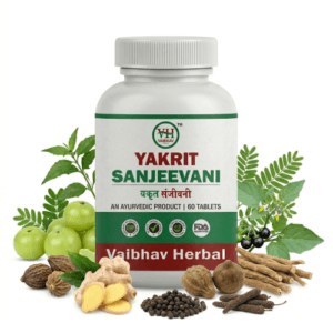 Vaibhav Herbal Yakrit Sanjeevani Tablets Bottle of 60 Tablets