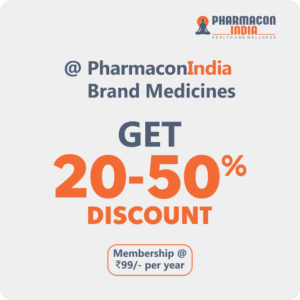 Get your VIP Membership Plan to get 20 to 50% Discount on Pharmacon India Brand Medicines by purchasing this membership.