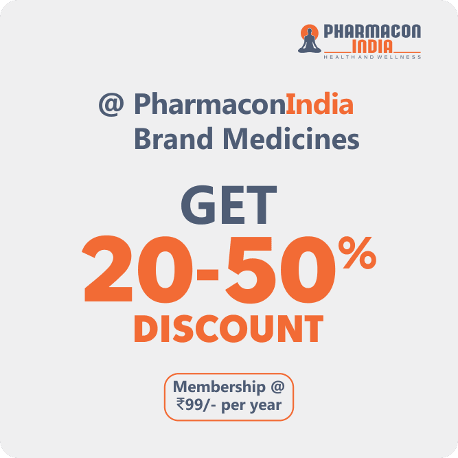 VIP Membership Plan to get 20 to 50% Discount on Pharmacon India Brand Medicines